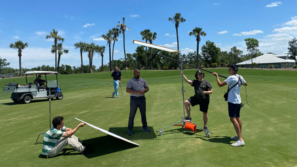 On location with Sunseeker Resorts. Behind the scenes still image with TPA Productions Video Crew in Port Charolette, Florida